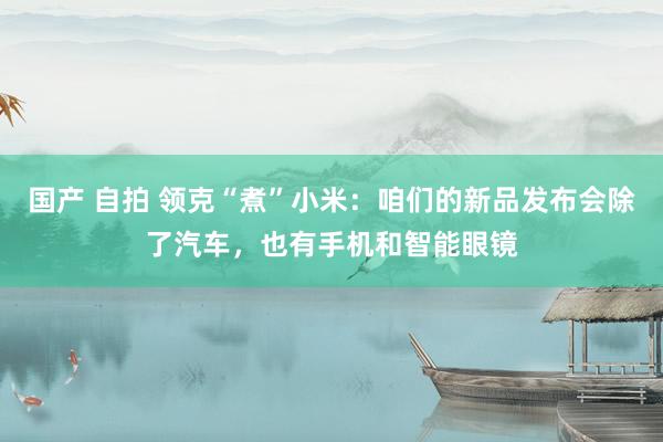 国产 自拍 领克“煮”小米：咱们的新品发布会除了汽车，也有手机和智能眼镜