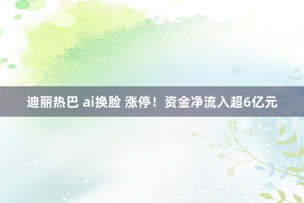 迪丽热巴 ai换脸 涨停！资金净流入超6亿元