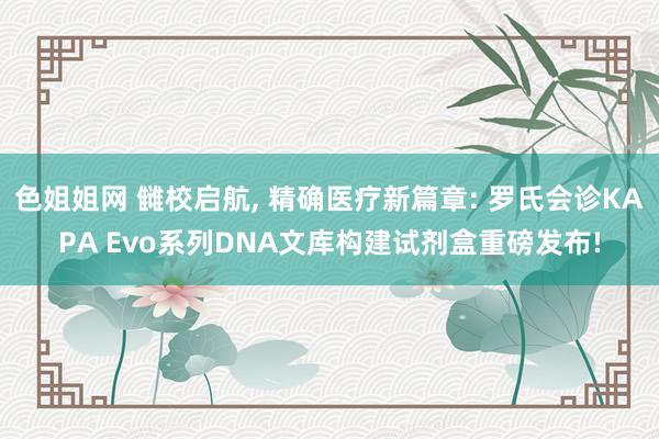 色姐姐网 雠校启航， 精确医疗新篇章: 罗氏会诊KAPA Evo系列DNA文库构建试剂盒重磅发布!