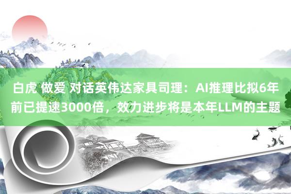 白虎 做爱 对话英伟达家具司理：AI推理比拟6年前已提速3000倍，效力进步将是本年LLM的主题