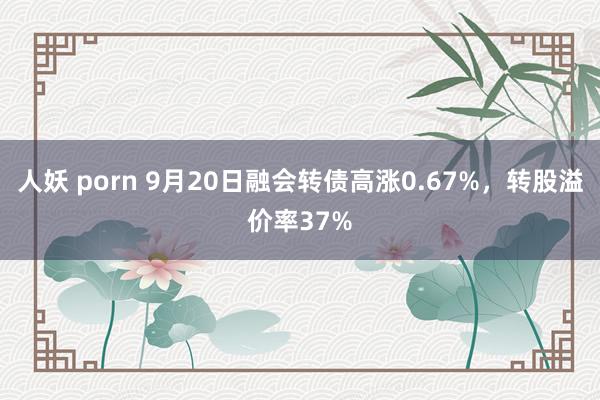 人妖 porn 9月20日融会转债高涨0.67%，转股溢价率37%