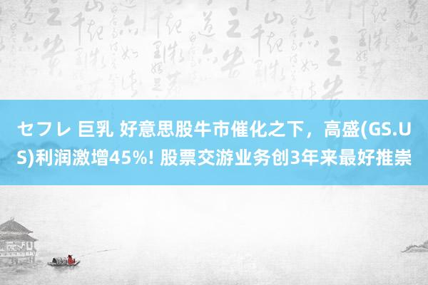 セフレ 巨乳 好意思股牛市催化之下，高盛(GS.US)利润激增45%! 股票交游业务创3年来最好推崇