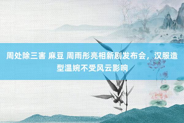 周处除三害 麻豆 周雨彤亮相新剧发布会，汉服造型温婉不受风云影响