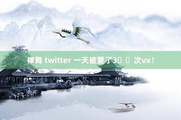 裸舞 twitter 一天被要了3️⃣次vx！