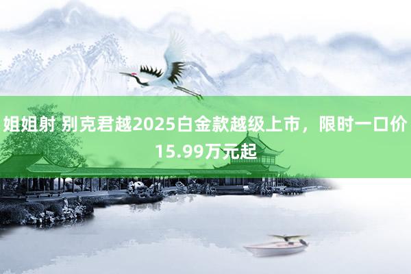 姐姐射 别克君越2025白金款越级上市，限时一口价15.99万元起