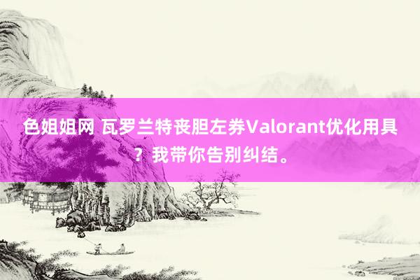 色姐姐网 瓦罗兰特丧胆左券Valorant优化用具？我带你告别纠结。