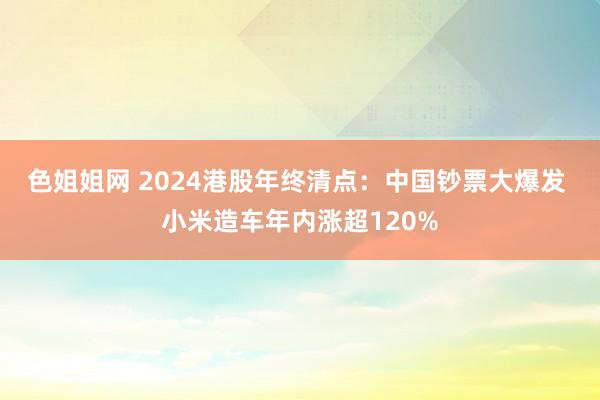 色姐姐网 2024港股年终清点：中国钞票大爆发 小米造车年内涨超120%