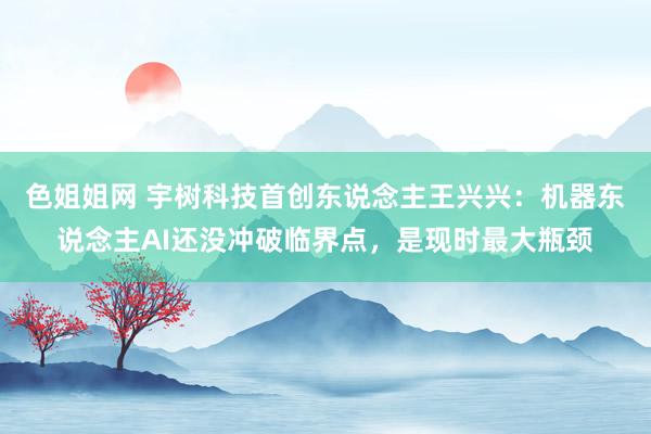 色姐姐网 宇树科技首创东说念主王兴兴：机器东说念主AI还没冲破临界点，是现时最大瓶颈